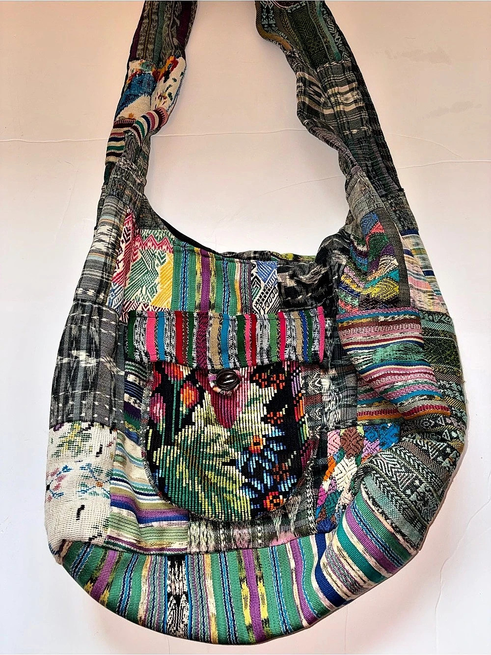 Multicolor Patchwork Bohemian Style Bag - Picture 6 of 16